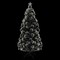 Christmas Tree with LEDs Green and White 5 ft Fiber Optic
